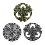Max Norse Medieval Viking Brooch Shawl Coat Cloak Pin Vintage Jewelry  Silver