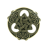 Max Norse Medieval Viking Brooch Shawl Coat Cloak Pin Vintage Jewelry  Gold
