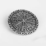 Max Norse Medieval Viking Brooch Shawl Coat Cloak Pin Vintage Jewelry  Silver 2