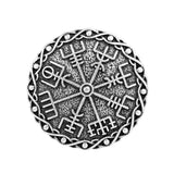 Max Norse Medieval Viking Brooch Shawl Coat Cloak Pin Vintage Jewelry  Silver 2