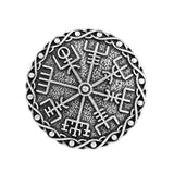 Max Norse Medieval Viking Brooch Shawl Coat Cloak Pin Vintage Jewelry  Silver 2