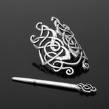 Max Vintage Viking Celtic Knot Hair Clips Hairpins Hair Stick Antique Silver