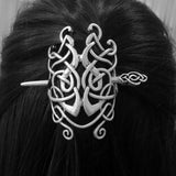 Max Vintage Viking Celtic Knot Hair Clips Hairpins Hair Stick Antique Silver