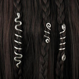 Fashion Women Slivery Hairpin Retero Spiral Hair Clip Lady Hair Decor 5cm