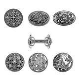Max Norse Medieval Viking Shield Symbol Brooch Oval Celtic Shawl Sweater Pin 1