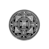 Max Norse Medieval Viking Shield Symbol Brooch Oval Celtic Shawl Sweater Pin 1