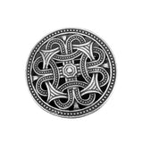 Max Norse Medieval Viking Shield Symbol Brooch Oval Celtic Shawl Sweater Pin 1