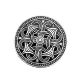 Max Norse Medieval Viking Shield Symbol Brooch Oval Celtic Shawl Sweater Pin 1