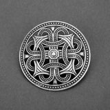 Max Norse Medieval Viking Shield Symbol Brooch Oval Celtic Shawl Sweater Pin 1