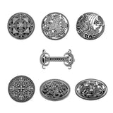 Max Norse Medieval Viking Shield Symbol Brooch Oval Celtic Shawl Sweater Pin 1
