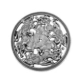 Max Norse Medieval Viking Shield Symbol Brooch Oval Celtic Shawl Sweater Pin 3