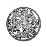 Max Norse Medieval Viking Shield Symbol Brooch Oval Celtic Shawl Sweater Pin 3