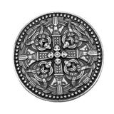 Max Norse Medieval Viking Shield Symbol Brooch Oval Celtic Shawl Sweater Pin 4