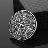 Max Norse Medieval Viking Shield Symbol Brooch Oval Celtic Shawl Sweater Pin 4