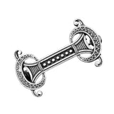 Max Norse Medieval Viking Shield Symbol Brooch Oval Celtic Shawl Sweater Pin 5
