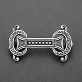 Max Norse Medieval Viking Shield Symbol Brooch Oval Celtic Shawl Sweater Pin 5