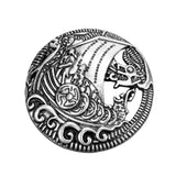Max Norse Medieval Viking Shield Symbol Brooch Oval Celtic Shawl Sweater Pin 6