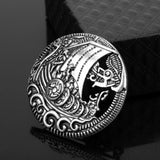 Max Norse Medieval Viking Shield Symbol Brooch Oval Celtic Shawl Sweater Pin 6