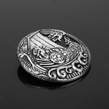 Max Norse Medieval Viking Shield Symbol Brooch Oval Celtic Shawl Sweater Pin 6