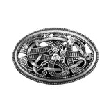 Max Norse Medieval Viking Shield Symbol Brooch Oval Celtic Shawl Sweater Pin 7
