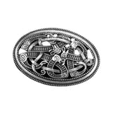 Max Norse Medieval Viking Shield Symbol Brooch Oval Celtic Shawl Sweater Pin 7