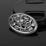 Max Norse Medieval Viking Shield Symbol Brooch Oval Celtic Shawl Sweater Pin 7