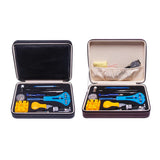 Max 143 Pcs Watch Repair Tool Kit Link Remover Spring Bar Back Case Opener Black