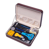 Max 143 Pcs Watch Repair Tool Kit Link Remover Spring Bar Back Case Opener Brown