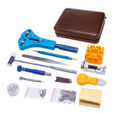 Max 143 Pcs Watch Repair Tool Kit Link Remover Spring Bar Back Case Opener Brown
