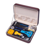 Max 143 Pcs Watch Repair Tool Kit Link Remover Spring Bar Back Case Opener Brown