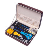 Max 143 Pcs Watch Repair Tool Kit Link Remover Spring Bar Back Case Opener Brown