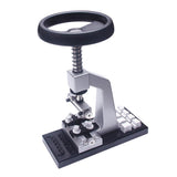 Max Watchmaker's Repair Tool 5700 Bench Watch Opener Case Back Press Wood Base