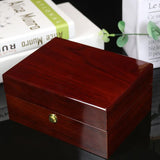 Max Classic Wooden Watch Box Case for 1 Wristwatch PU Leather Cushion