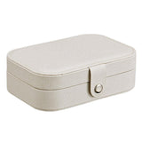 Max Jewelry Box Bracelet Necklace Storage Pu Leather Jewelry Display Case White