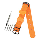 Max Multi Color Watch Band Wrist Watch Strap Link Connector 14mm Orange