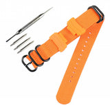Max Multi Color Watch Band Wrist Watch Strap Link Connector 14mm Orange