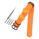 Max Multi Color Watch Band Wrist Watch Strap Link Connector 14mm Orange