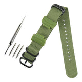 Max Multi Color Watch Band Wrist Watch Strap Link Connector 14mm Solider Green