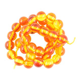 Max Synthetic Amber Round Beads DIY Making Jewelry Loose Beads Strand 15.5 Inch