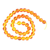 Max Synthetic Amber Round Beads DIY Making Jewelry Loose Beads Strand 15.5 Inch