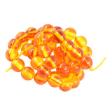 Max Synthetic Amber Round Beads DIY Making Jewelry Loose Beads Strand 15.5 Inch