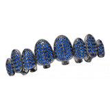 Max 1 set Multi Color False Teeth Halloween Teeth Decor Dark Blue Upper Teeth