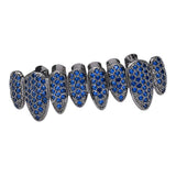 Max 1 set Multi Color False Teeth Halloween Teeth Decor Dark Blue Lower Teeth