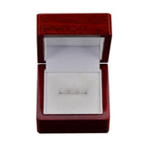 Max luxury wooden jewelry finger ring storage box display case wedding ring