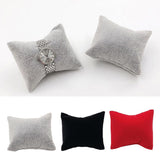 Max Jewelry display pillow 7x8cm velvet mini cushion for watch bracelets  Black