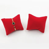Max Jewelry display pillow 7x8cm velvet mini cushion for watch bracelets  Red