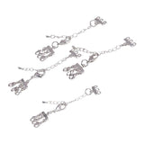 Max 5cm 6 Ring Chain Jewelry Beads Necklace Pendant DIY Craft Making platinum