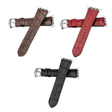 Max Leather Rubber Wrist Watch Strap Band Replacement Wristband 38mm Black