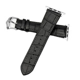 Max Leather Rubber Wrist Watch Strap Band Replacement Wristband 38mm Black
