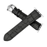 Max Leather Rubber Wrist Watch Strap Band Replacement Wristband 38mm Black